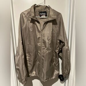 Totes Rain Coat Trench Windbreaker Size Medium